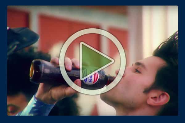 For you Back to the Future movie buffs, this online Pepsi commercial pays tribute to the film as the actors fly around in a vintage Ford Mustang while drinking Pepsi Perfect cola served up by a friendly robot. For you Back to the Future movie buffs, this online Pepsi commercial pays tribute to the film as the actors fly around in a vintage Ford Mustang while drinking Pepsi Perfect cola served up by a friendly robot.