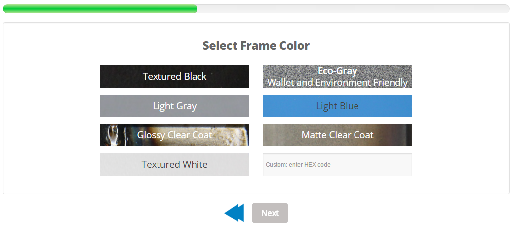 desk frame colors
