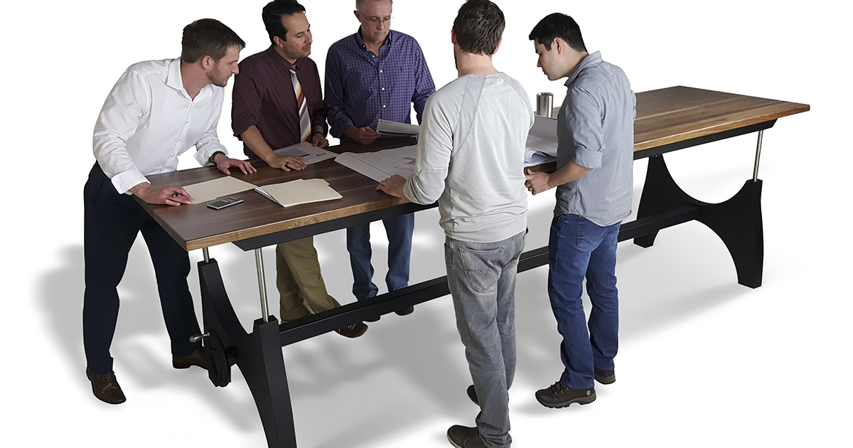 standing collaborative meeting table