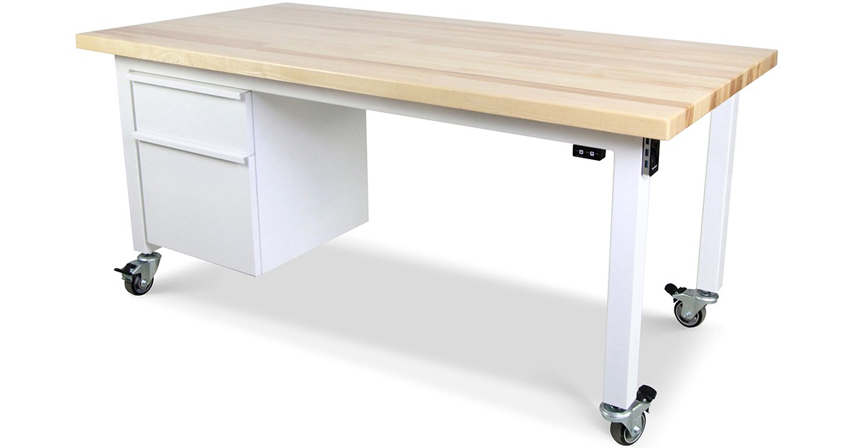 adjustable height office table
