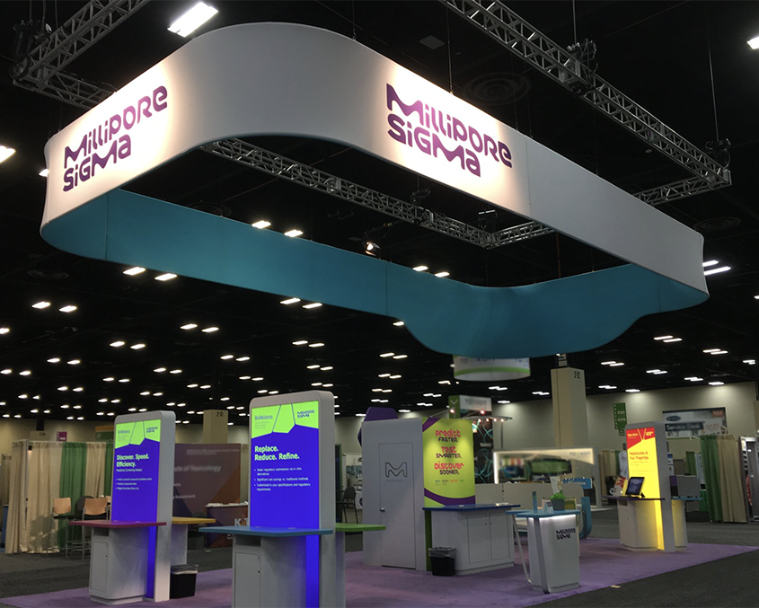 Millipore Sigma's Booth, Image courtesy of MilliporeSigma via Twitter