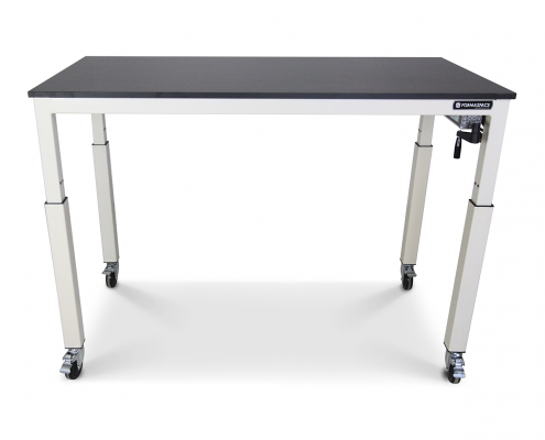 Height adjustable basix phenolic workbench