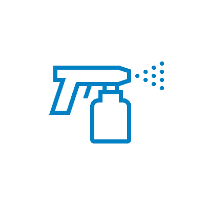 blue clean room icon