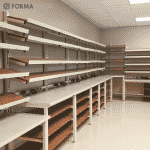 lab benches in hospital pharmacy