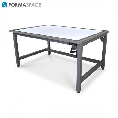 height adjustable light top table