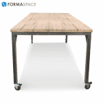industrial bar height bench casters