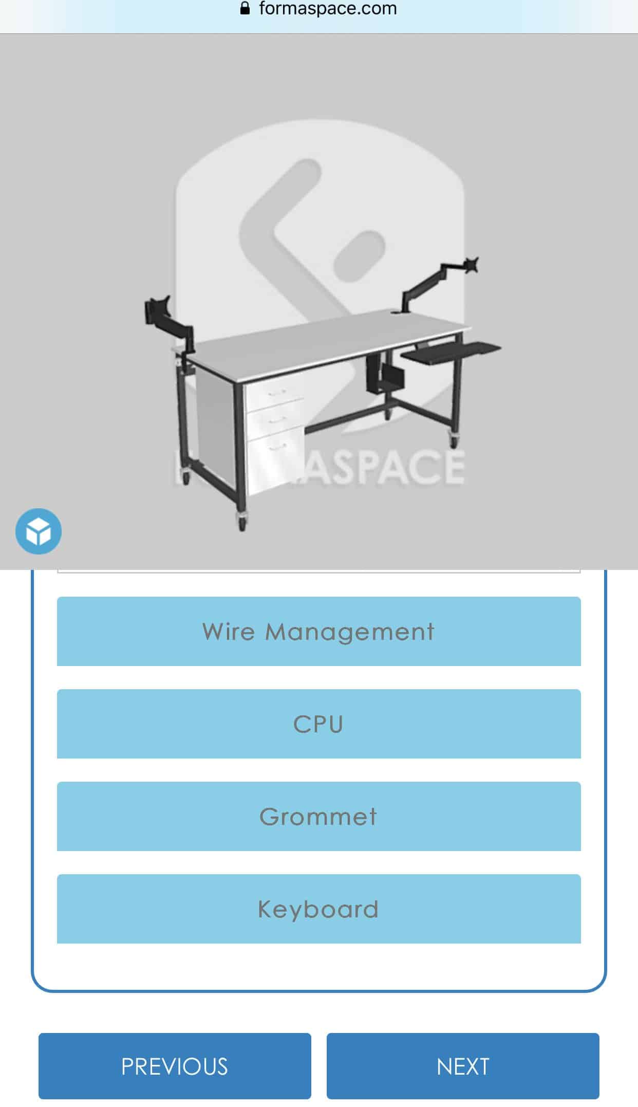 using 3DConfigure on a mobile device