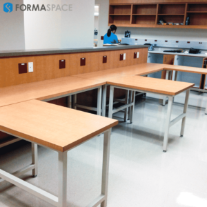 Modular L-Shaped Laboratory Stations