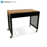 mobile chic table on casters