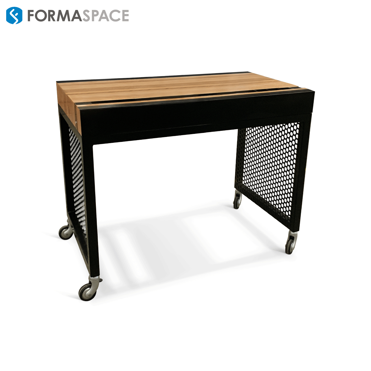 mobile chic table on casters