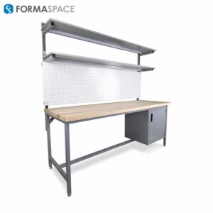 Large Butcher Block Benchmarx with Pegboard Large Butcher Block Benchmarx with Pegboard