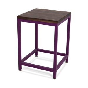Walnut Top Purple Side Table Walnut Top Purple Side Table