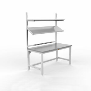 ESD Workbench with Flat & Tilted Shelf Combo ESD Workbench with Flat & Tilted Shelf Combo