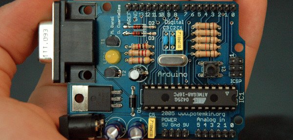 Arduino single-board microcontroller, part of the open source hardware movement. Image courtesy Wikimedia Arduino single-board microcontroller, part of the open source hardware movement. Image courtesy Wikimedia