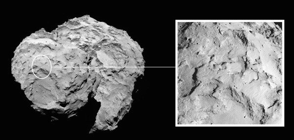 Philae Landing Site. Credit: ESA/Rosetta/MPS for OSIRIS Team MPS/UPD/LAM/IAA/SSO/INTA/UPM/DASP/IDA Philae Landing Site. Credit: ESA/Rosetta/MPS for OSIRIS Team MPS/UPD/LAM/IAA/SSO/INTA/UPM/DASP/IDA