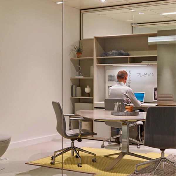 Haworth's new Suite office solution won a Gold award in the case line competition at Neocon 2014. Haworth's new Suite office solution won a Gold award in the case line competition at Neocon 2014.