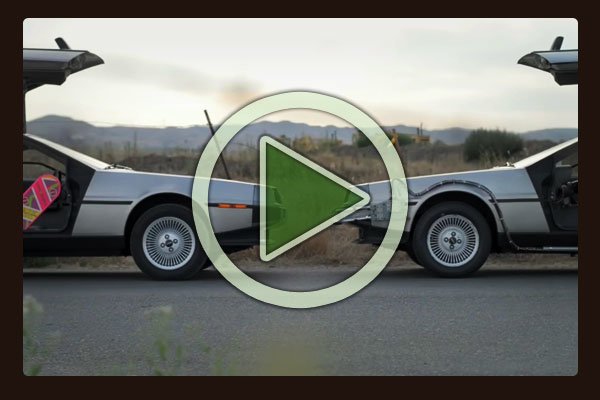 Like his UK counterpart, American DeLorean collector Lenny Hochteil has a fascination with the Time Machine that has caused him to become an avid -- and philosophical -- fan of DeLorean cars. Like his UK counterpart, American DeLorean collector Lenny Hochteil has a fascination with the Time Machine that has caused him to become an avid -- and philosophical -- fan of DeLorean cars.